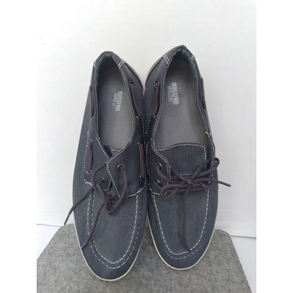Mossimo Supply Co. Denim Boat Shoes Casual‎ Loafers Comfort Size?